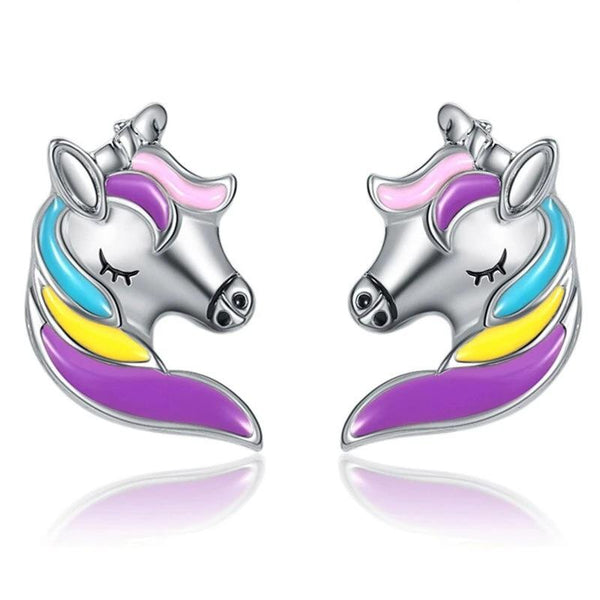Unicorn Head Earrings